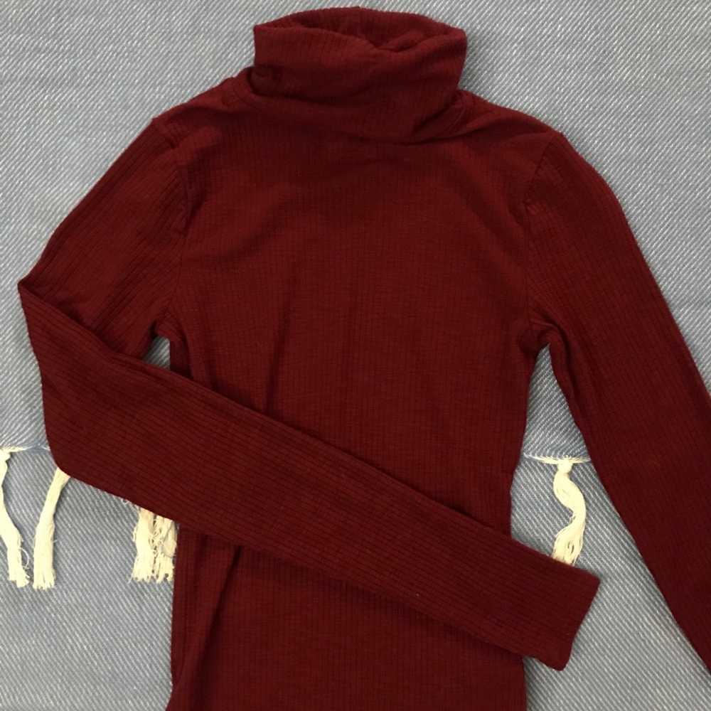 Aerie ribbed long sleeve bodysuit- XXS